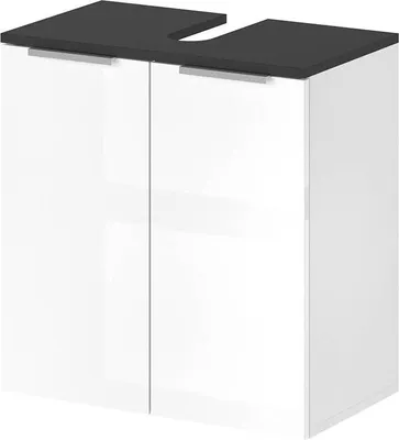 Zdjęcie produktu dla Szafka pod umywalkę Vicco Otis Biały wysoki połysk 58 x 60 cm, Model 29981