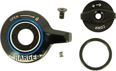 Produktbild von Rockshox Manuelle Seitliche Drehknopfkompression Schwarz  Schwarz One Size
