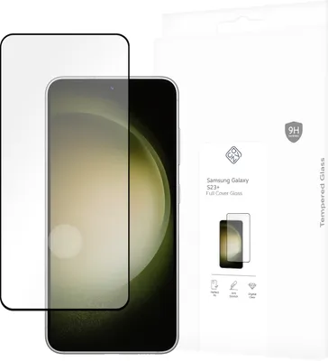 Produktbild von Schutzfolie Samsung Galaxy S23+ - Panzerglas - Cazy - Schwarz