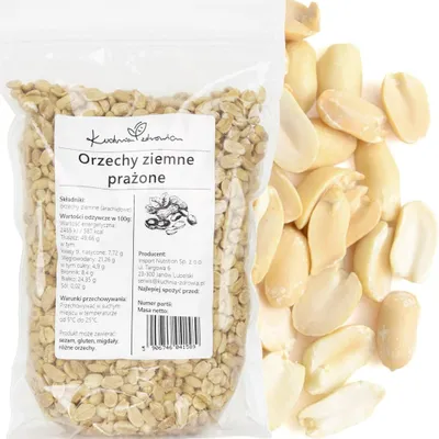 Produktbild von Erdnüsse Geröstete 500g Ungesalzen Arachide Nüsse Snack Proteinreich