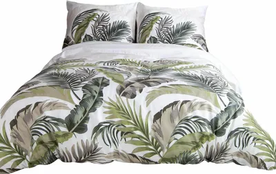 Produktbild von Bettwäsche, Baumwollsatin Satynlove 140x200cm 1533-1 Blätter