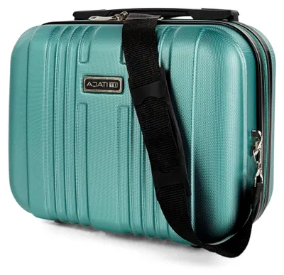 Produktbild von Kosmetikkoffer Hartschale Groß, Beautycase Damen, Trolley & Handgepäck Koffer: Beauty Case Hartschale, Kosmetik Koffer, Kosmetiktasche Groß - Ideal für Reisen!, Aquamarine