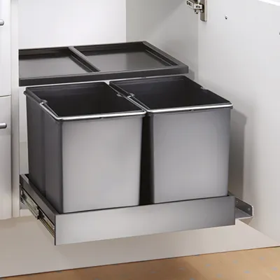 Produktbild von Naber Double Shorty plus. Abfallsammler, anthrazit.  - Mülleimer
