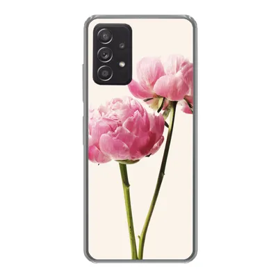 Produktbild von MuchoWow® Handyhülle Schutzhülle Hülle für Samsung Galaxy A53 5G Blumen - Blüte - Rosa Silikon Softcase Handy Hülle - Schutzabdeckung