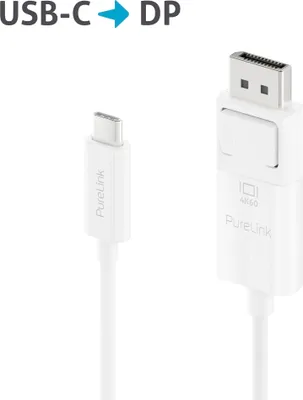 Produktbild von PureLink IS2220-015, 1,5 m, USB Typ-C, DisplayPort, Weiblich, Männlich, Gerade