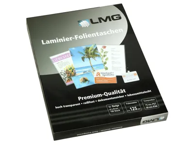 Immagine prodotto di LMG LMGBA-125 Laminierfolien glänzend für Ausweisformat