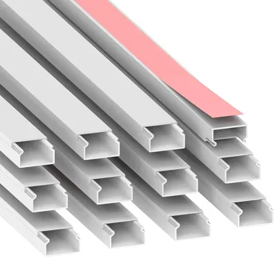 Produktbild von Kabelleiste mit Klebeband 20x10 Weiß 2m - Electraline