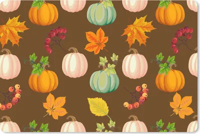 Produktbild von MuchoWow® Schreibtischunterlage Herbst - Kürbisse - Muster 60x40 cm - XXL Mauspad - Großes Mauspad