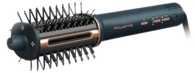 Obrázek produktu pro Rowenta Air Brush 3D UB9720E0, Kartáč na horký vzduch, Airflow, Knoflíky, Měděná, Tmavě modrá, Výkon, Rychlost, AC