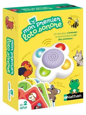 Image de Mon premier loto sonore 24 cris des animaux - nathan - jeu électronique éducatif