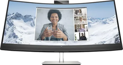 Produktbild von HP E34m G4 WQHD USB-C Curved-Konferenzmonitor, 86,4 cm (34"), 3440 x 1440 Pixel, Wide Quad HD, LCD, 5 ms, Schwarz