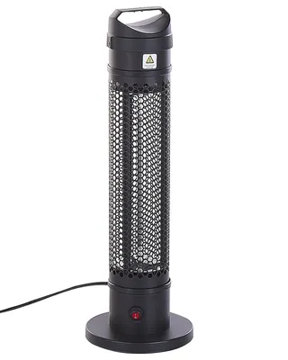 Produktbild von BELIANI Heizstrahler freistehend Schwarz Aluminium Elektro Carbon Infrarot 1000 Watt mit Kabel Standgerät Outdoor Außenbereich Wintergarten Terrasse