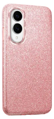 Image de Handy Case pour Samsung Galaxy S25 Edge Cover Glitter Cover TPU, or rose