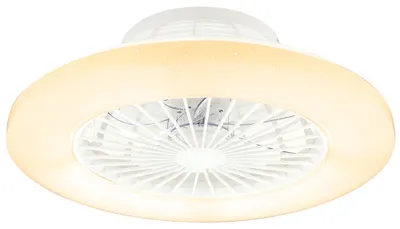 Produktbild von LED Deckenventilator. CCT, Fernbedienung, Sterneneffekt, 50 cm