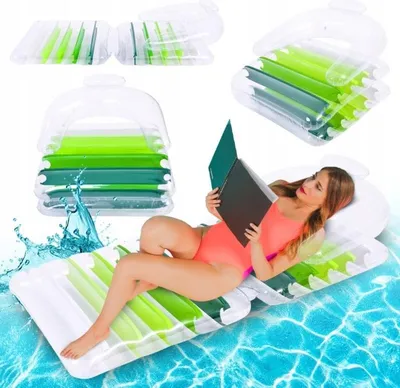 Zdjęcie produktu dla Leżak wodny dmuchany fotel Jilong 180x79x48 cm na basen i jezioro
