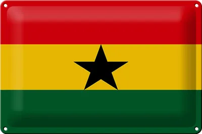 Produktbild von Blechschild Flagge Ghana 30x20cm Flag of Ghana