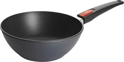 Productafbeelding van Woll Diamond Lite gietser-wok en koekenpan: afneembaar handvat, diameter 24 cm, 9 cm hoog, geschikt voor alle warmtebronnen, inclusief inductie