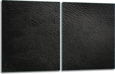 Produktbild von Herdabdeckplatten 2x40x52 Glaskeramikfeld 2-Teilig Glas Spritzschutz Leder