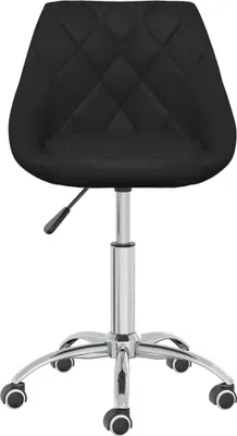 Produktbild von vidaXL Esszimmerstühle 4 Stk. Drehbar Schwarz Kunstleder