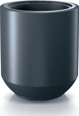 Produktbild von Prosperplast Pflanzgefäß rund, mit konischem Sockel, aus UV- & frostbeständigem Kunststoff, in verschiedenen Farben, Durchmesser 39 cm, Höhe 44 cm, für Innen- & Außenbereich, 2-in-1 Set mit Einsatz
