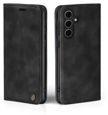 Produktbild von Handy Hülle für Samsung Galaxy S24 FE Klapphülle Bookcase Flip Cover Handy Tasche Etui Farbe: Schwarz