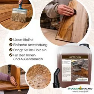 Produktbild von 5L Leinölfirnis | Holzöl für Innen- und Außenbereich