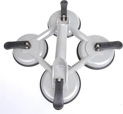 Produktbild von ProPlus Vakuumheber mit 4 Saugnäpfen Aluminium Silbern