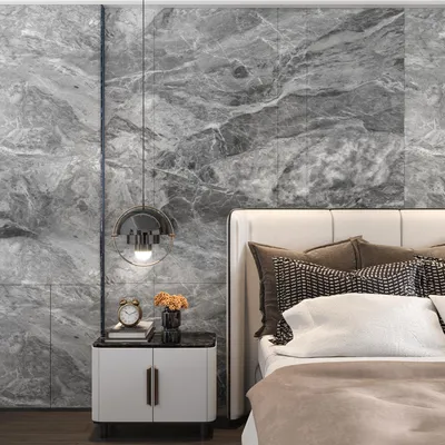 Image de Film adhésif imitation marbre gris foncé, 122 cm x 9 m, vinyle étanche