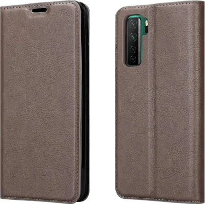 Image de Cadorabo Housse pour Huawei NOVA 7 SE Housse de protection marron Etui pour téléphone portable Case Cover Fermeture magnétique