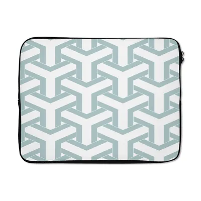 Produktbild von MuchoWow® Laptop Hülle 17 Zoll Laptoptasche Gestaltung - Linie - Muster - Zipper - Schutzabdeckung