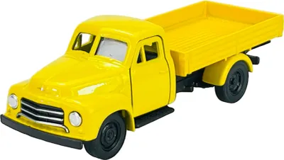 Image de Welly Old Timer 1952 Opel Blitz Jaune 1:34-1:39 Modèle en métal moulé sous pression Neuf dans sa boîte 43787