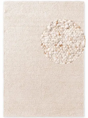 Produktbild von Ted Baker Kurzflor Teppich Portobello, Creme Beige, handgemacht, weich