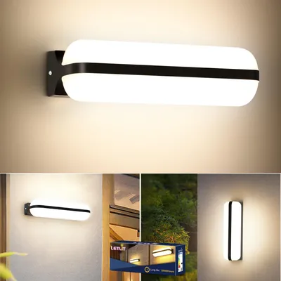Productafbeelding van Wandlamp LED Binnen, 20W, 2000LM, 4000K, IP65, zwart