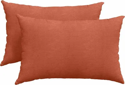 Obrázek produktu pro vidaXL Polštář na pohovku 2 kusy červeno-oranžový 60 x 40 cm manšestrová tkanina