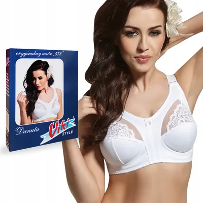 Obrázek produktu pro SOLO VIKI DANUTA BRA 578 - Dámská podprsenka s širokými ramínky a měkkou krajkou - BÍLÁ - 95B