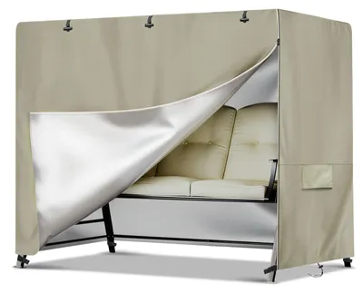 Productafbeelding van Schommelbank voor 3 Personen - Waterdicht en UV-bestendig - 220 x 150 x 150 cm