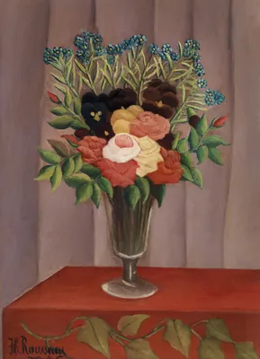Immagine prodotto di Poster 13x18 cm Bouquet of Flowers 2, Rousseau Vintage per il salotto