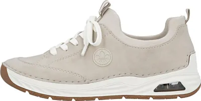 Image de Chaussures Rieker pour femmes, chaussures basses, mocassins, couleur beige, style décontracté