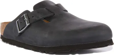 Immagine prodotto di Birkenstock Boston NL Sandalo casual in pelle nera - 10,5 UK - 45 EU - 12/12,5 M US / Nero