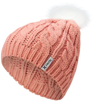 Imagen del producto de Gorro de lana Hurley para mujer, modelo San Marino, color melón, talla única