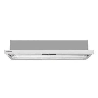 Produktbild von Heinner HTCH-490IX Unterbau-Dunstabzugshaube 90 cm, 413,5 m³/h, 2 Stufen, 105 W Motor, Silber
