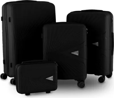 Produktbild von Berwin Reisekoffer Cryta Titan Schwarz 4er Set MS-19746