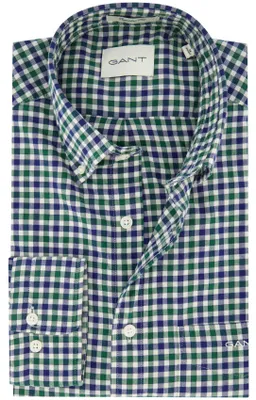 Produktbild von Gant Baumwollhemd blau kariert