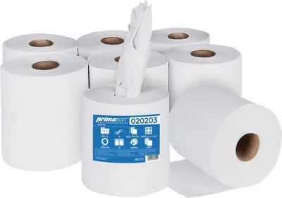 Zdjęcie produktu dla Ręczniki papierowe w rolce, 2-warstwowe, bielone, z recyklingu