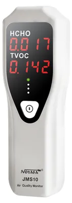 Image de Détecteur portable de formaldéhyde NOYAFA, moniteur de la qualité de l'air intérieur (HCHO et TVOC) avec alarme sonore et voyant LED pour les systèmes CVC domestiques