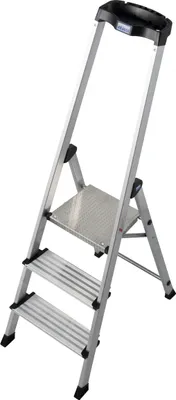 Produktbild von Krause Safety Stufenstehleiter mit Ablage 4 Stufen