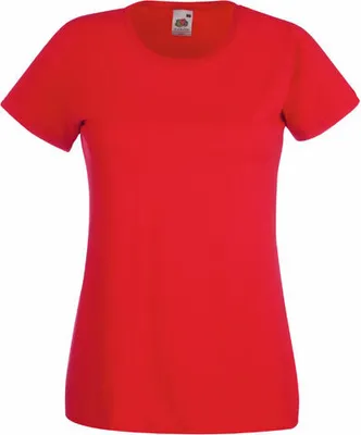 Produktbild von Fruit of the Loom - Lady-Fit Valueweight T - Red - L