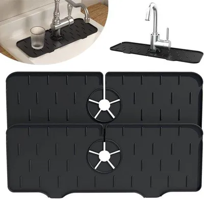 Obrázek produktu pro Silikonové podložky na odkapávání 37 x 14 cm, černé