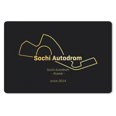 Produktbild von MuchoWow® Schreibtischunterlage F1 - Sotschi - Rennstrecke 60x40 cm - XXL Mauspad - Großes Mauspad