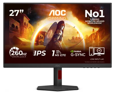 Obrázok produktu pre AOC G4 27G4ZR/69, 68,6 cm (27"), 1920 x 1080 px, 1 ms, Čierna, Červená